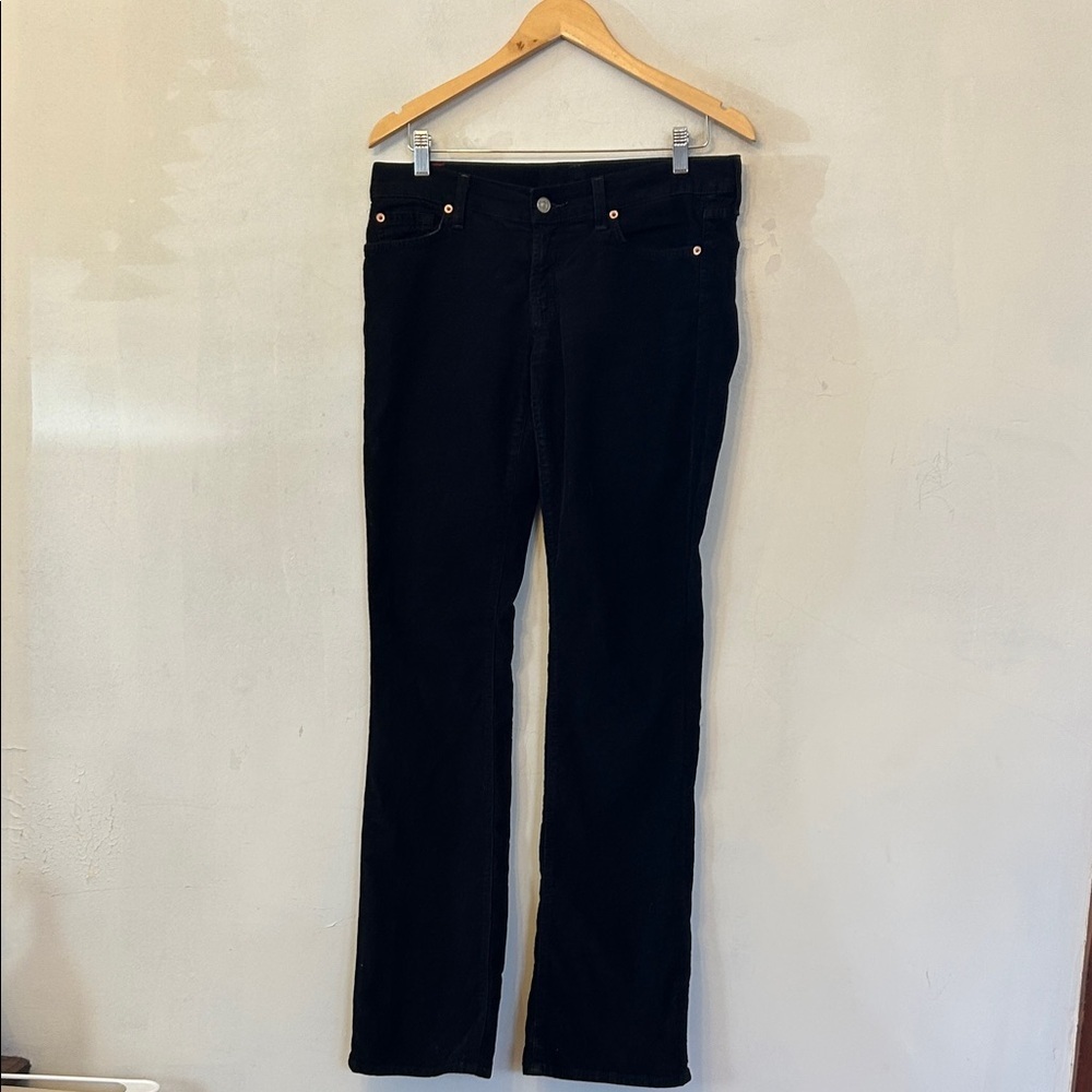 7 for all Mankind Classic Black Corduroy pants Size 28 EUC